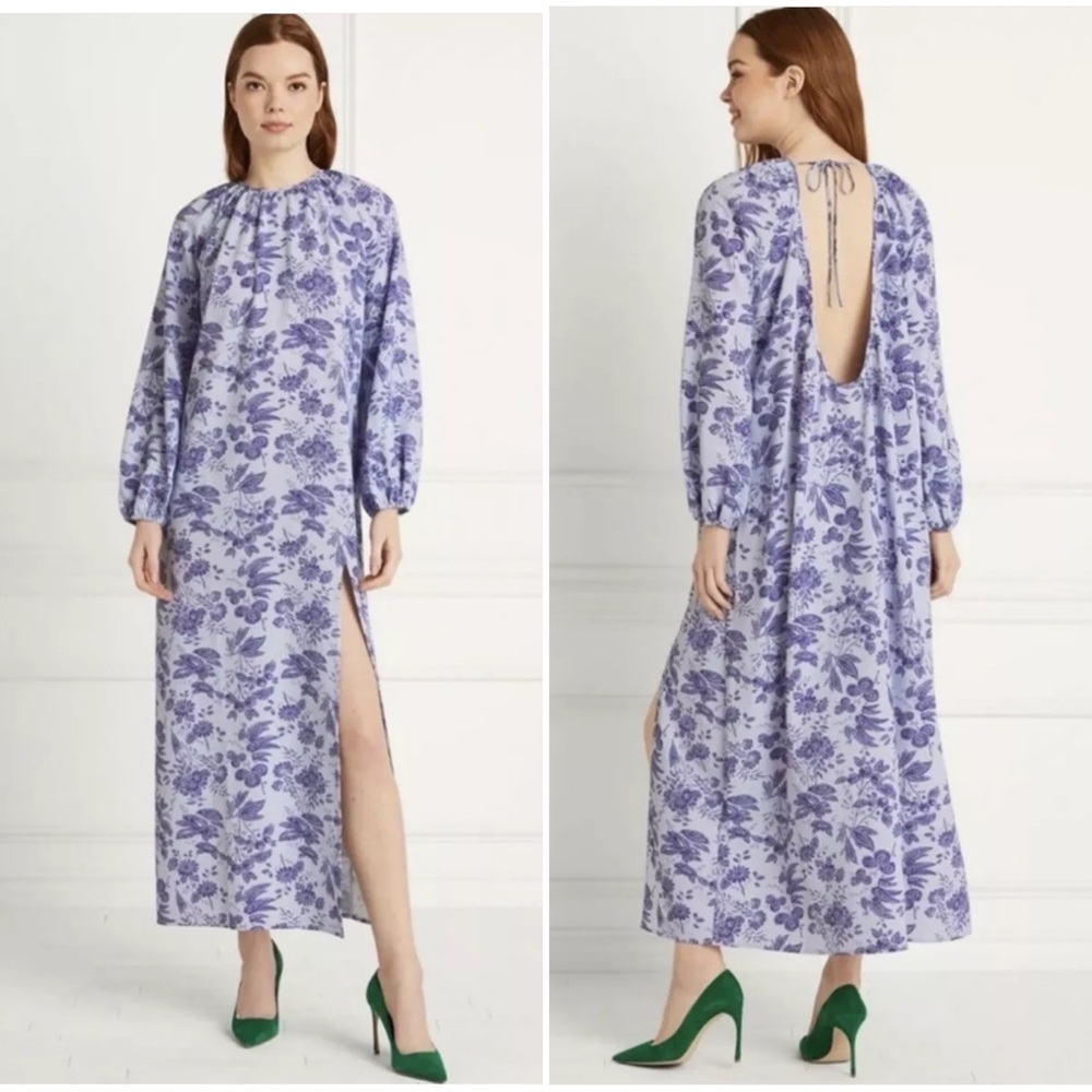 Hill House Purple Floral Maxi Dress